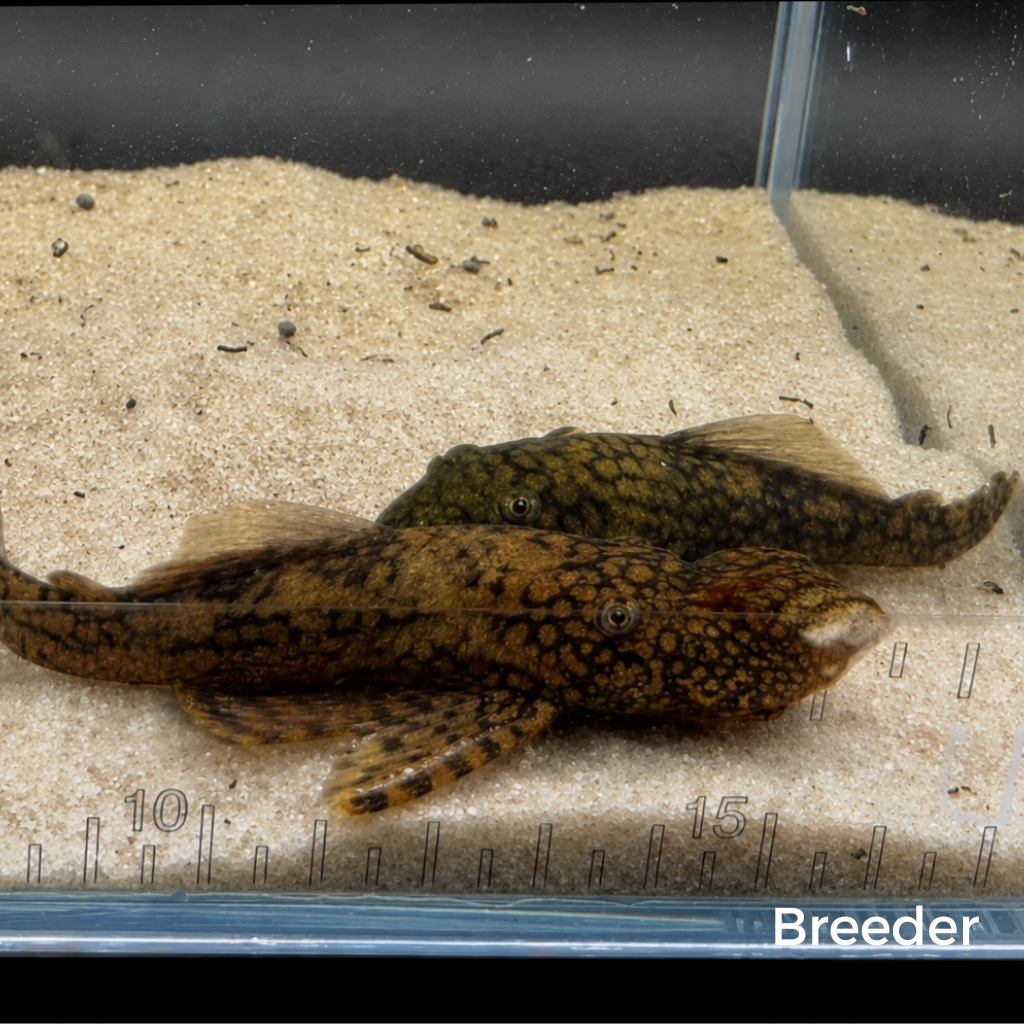 Wabenmuster Pleco – Tank-Bred in Texas | Peaceful Bottom Cleaner, 1.25–2.0 in Juveniles